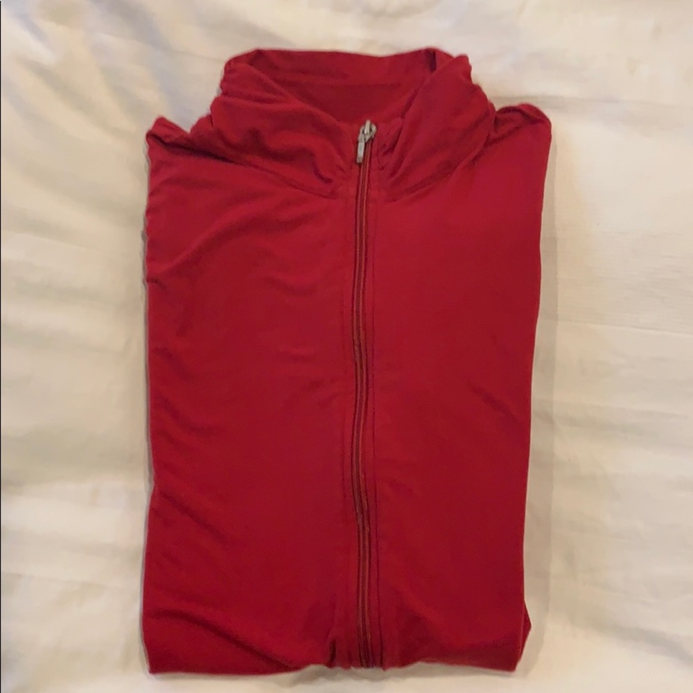 Lucy brand Red zip up sweatshirt